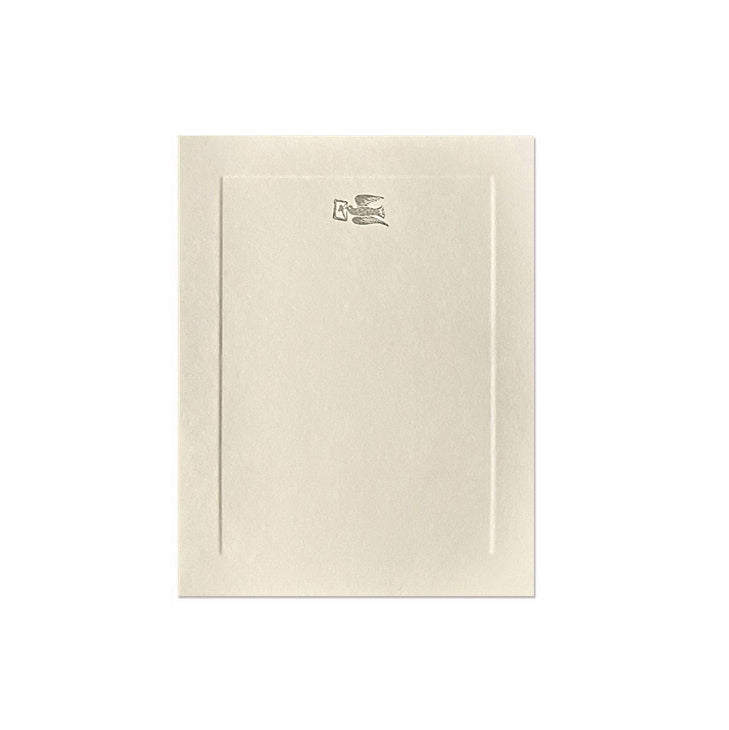 Dove with Letter, Hand-Stamped