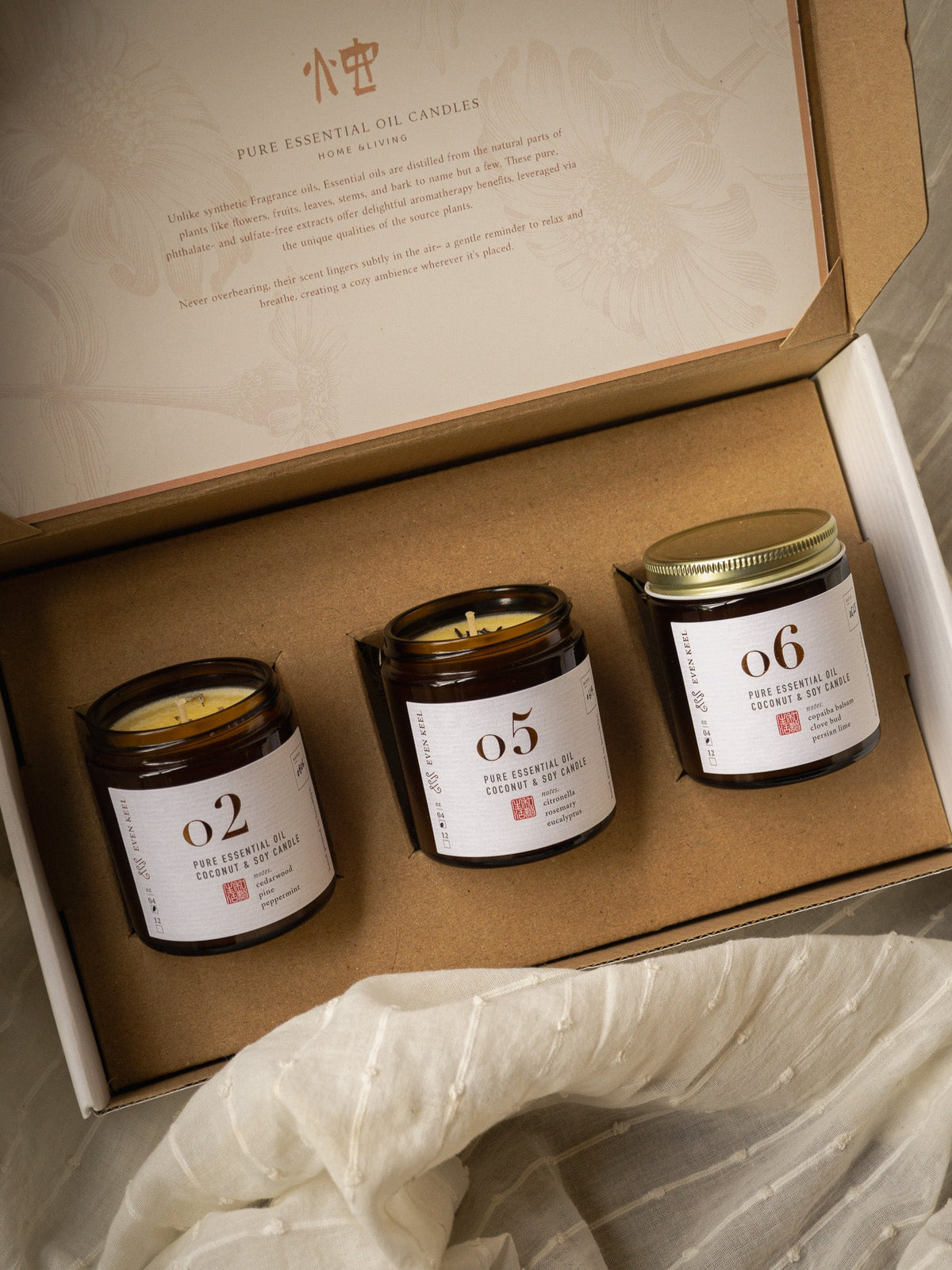 Essential Oil Soy Candle Set