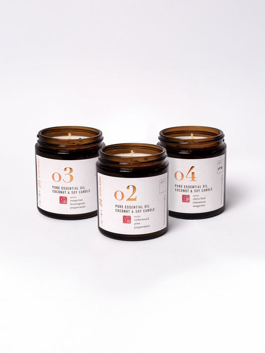 Essential Oil Soy Candle Set